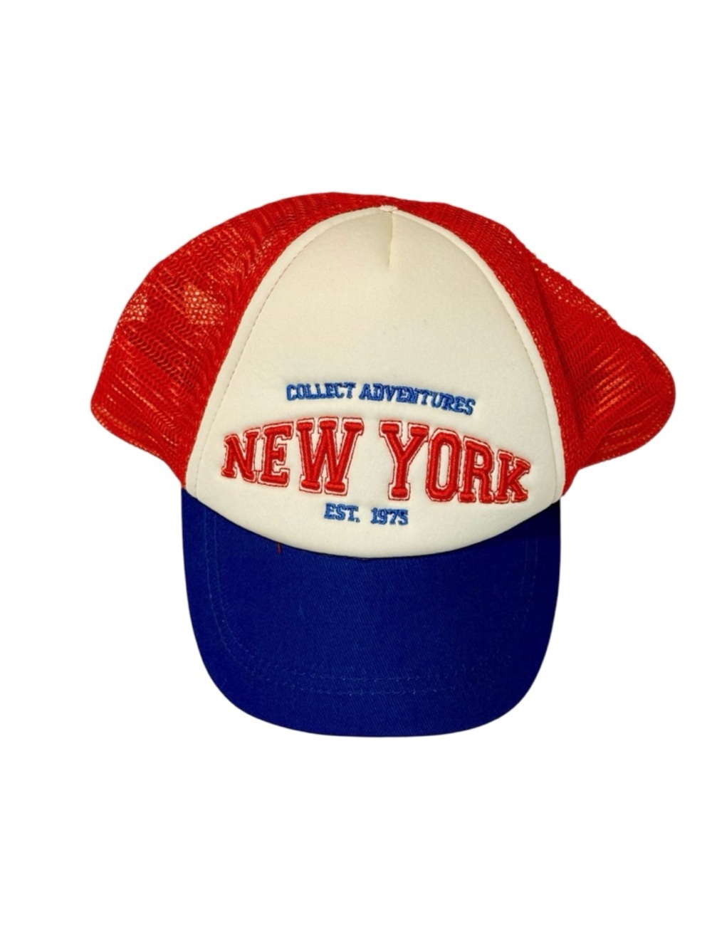 Zara Red & Blue Mesh Americana New York Trucker Cap for Baby / Toddler